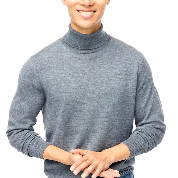 J crew factory merino wool-blend turtleneck sweater size XS